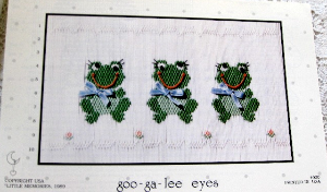 Little Memories Smocking Plate Goo-Ga-Lee Eyes 030 OOP